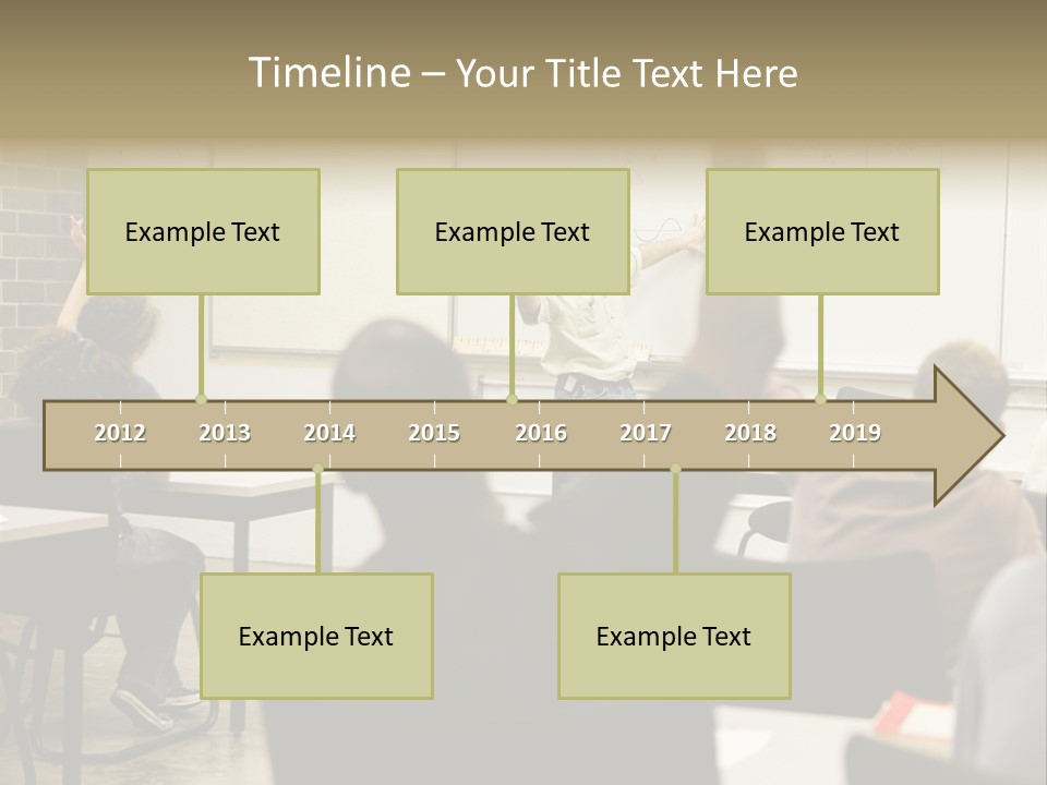 Adult Education Class Raising Hands To Ask Questions. PowerPoint Template