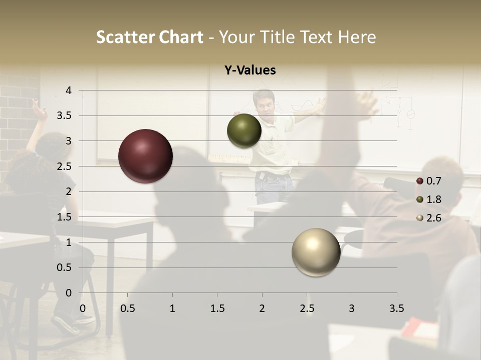 Adult Education Class Raising Hands To Ask Questions. PowerPoint Template