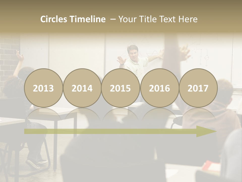 Adult Education Class Raising Hands To Ask Questions. PowerPoint Template