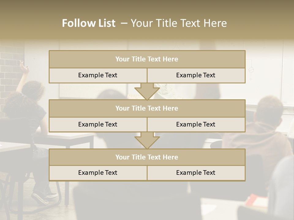 Adult Education Class Raising Hands To Ask Questions. PowerPoint Template