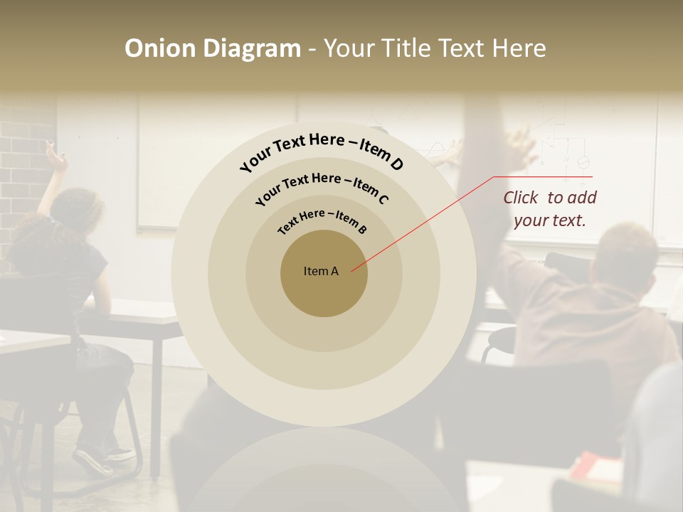 Adult Education Class Raising Hands To Ask Questions. PowerPoint Template