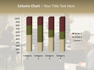 Adult Education Class Raising Hands To Ask Questions. PowerPoint Template