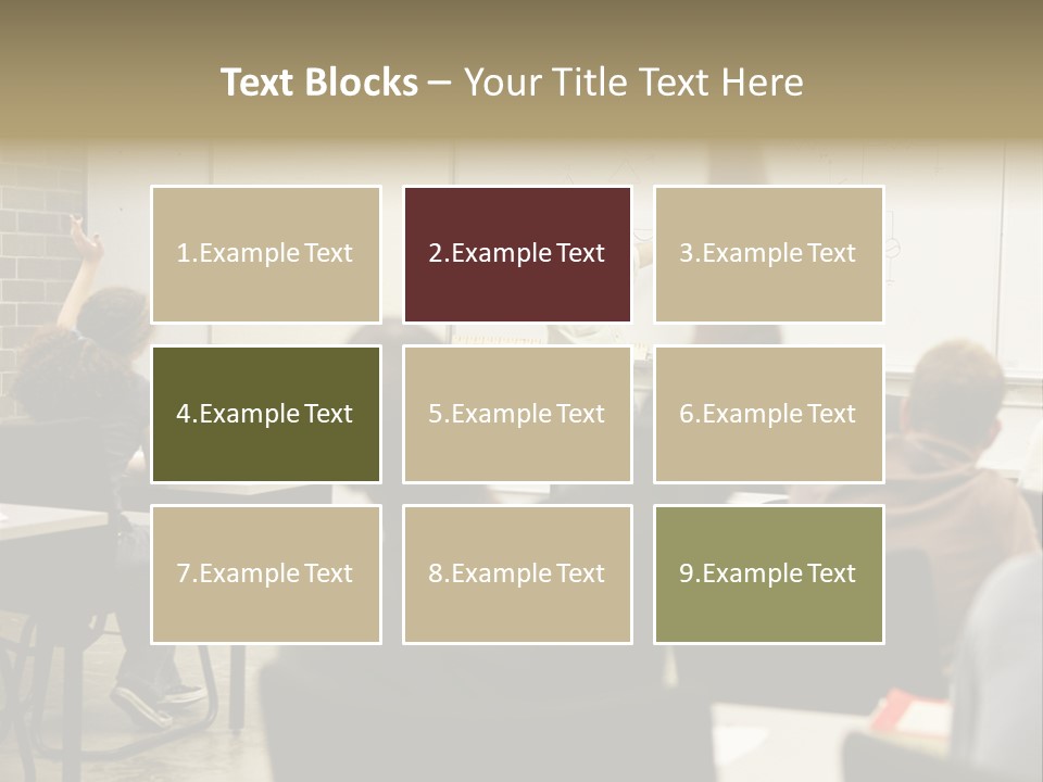 Adult Education Class Raising Hands To Ask Questions. PowerPoint Template