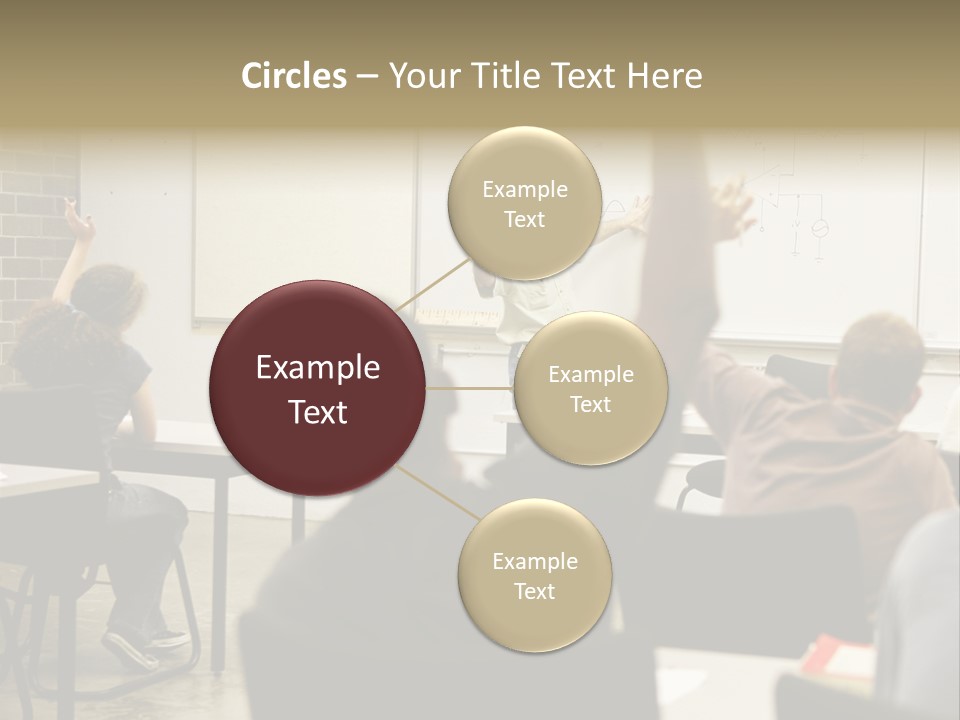 Adult Education Class Raising Hands To Ask Questions. PowerPoint Template