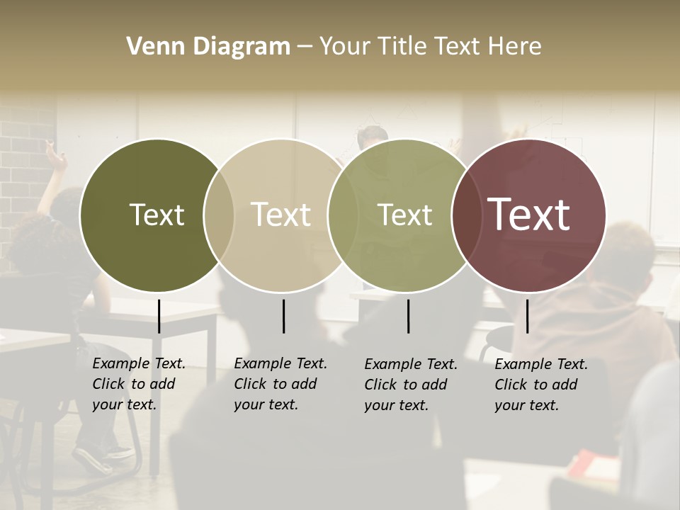 Adult Education Class Raising Hands To Ask Questions. PowerPoint Template