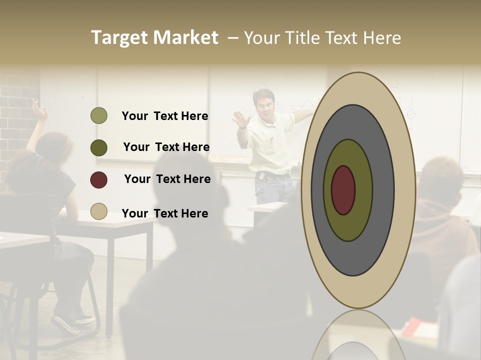 Adult Education Class Raising Hands To Ask Questions. PowerPoint Template