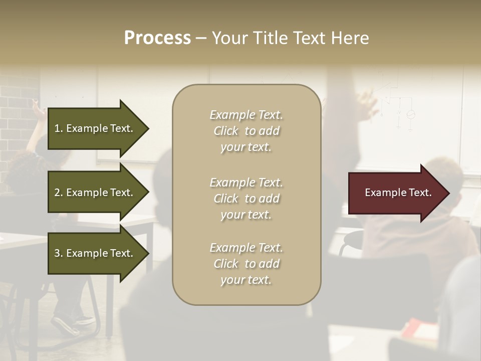 Adult Education Class Raising Hands To Ask Questions. PowerPoint Template