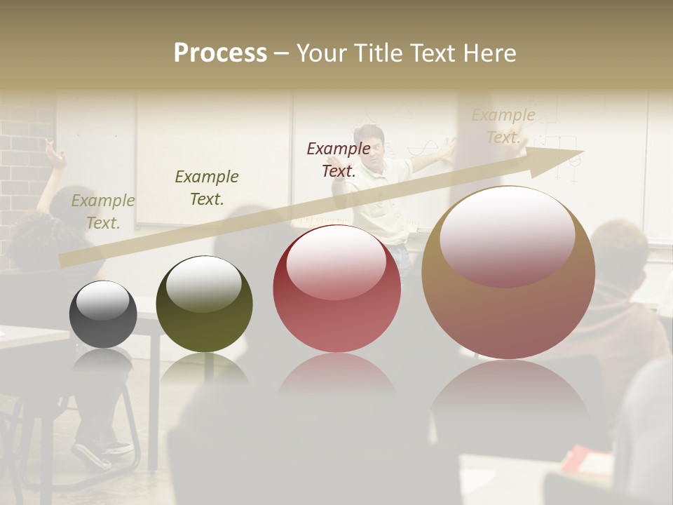 Adult Education Class Raising Hands To Ask Questions. PowerPoint Template