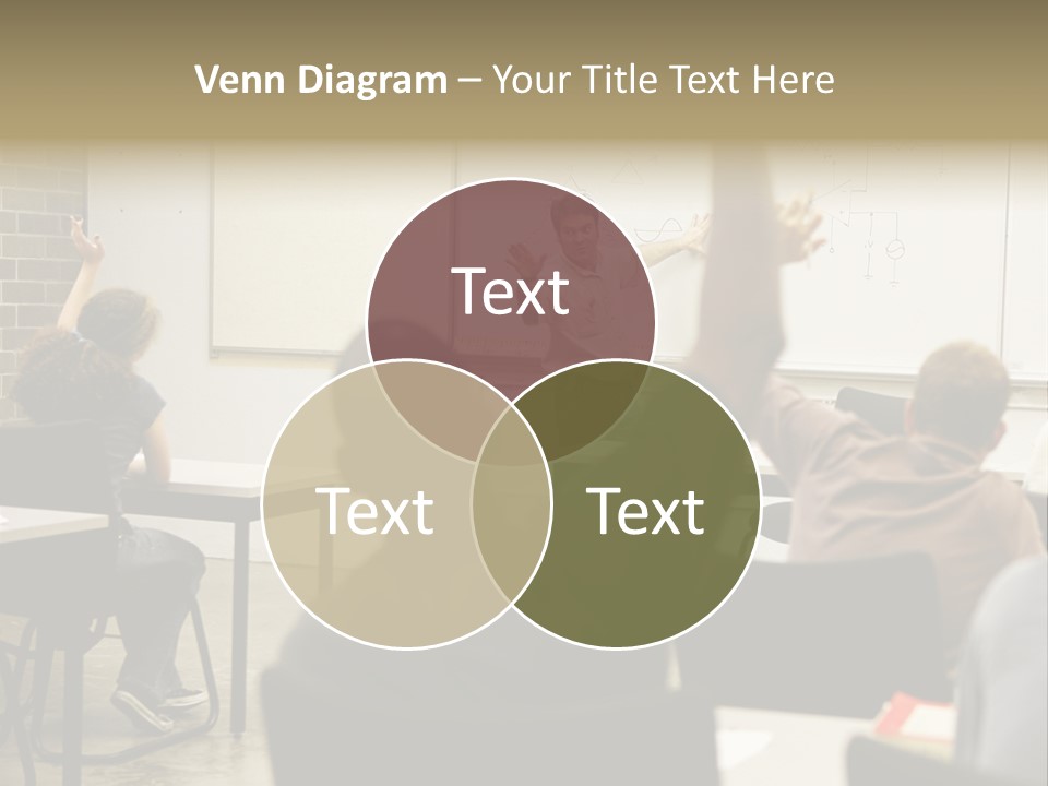 Adult Education Class Raising Hands To Ask Questions. PowerPoint Template