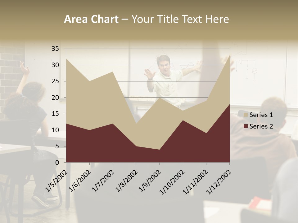 Adult Education Class Raising Hands To Ask Questions. PowerPoint Template