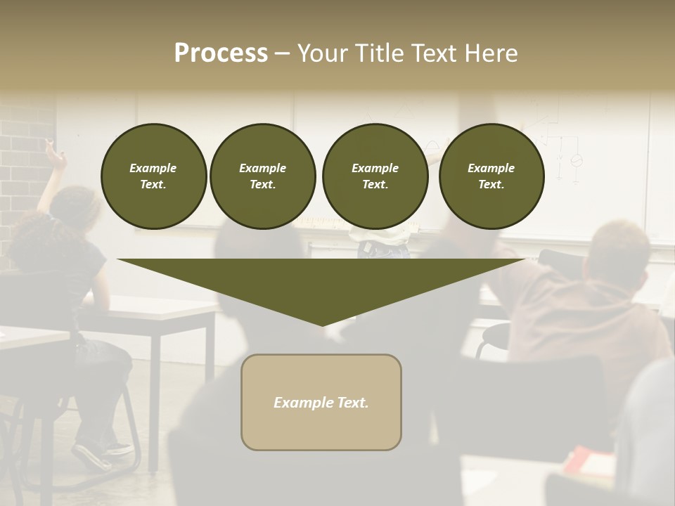 Adult Education Class Raising Hands To Ask Questions. PowerPoint Template