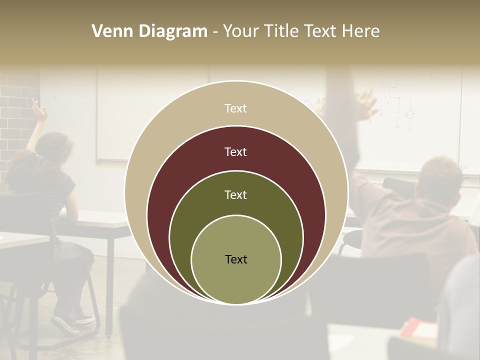 Adult Education Class Raising Hands To Ask Questions. PowerPoint Template