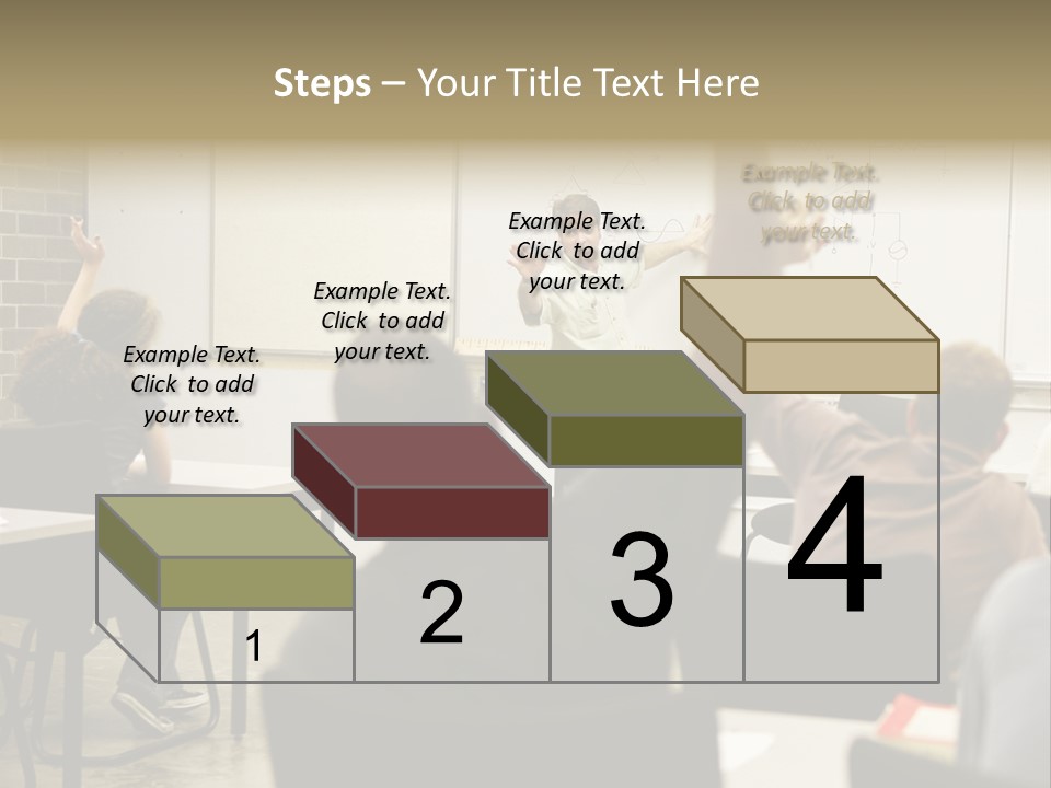 Adult Education Class Raising Hands To Ask Questions. PowerPoint Template