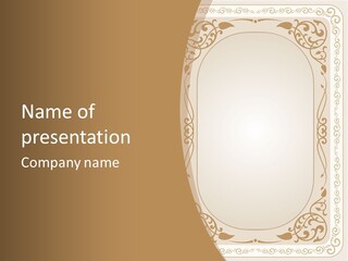 Decorative Frame, Vector Illustration Stock Vector Illustration: PowerPoint Template