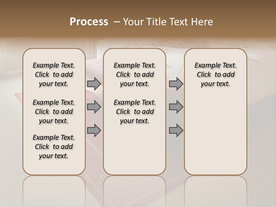 Traditional Woven Rug In Beautiful Bedroom PowerPoint Template