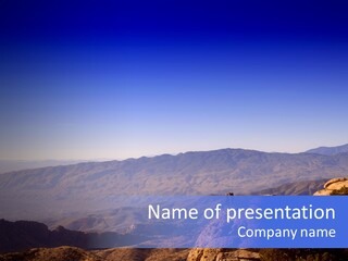 On The Summit Of Peak PowerPoint Template