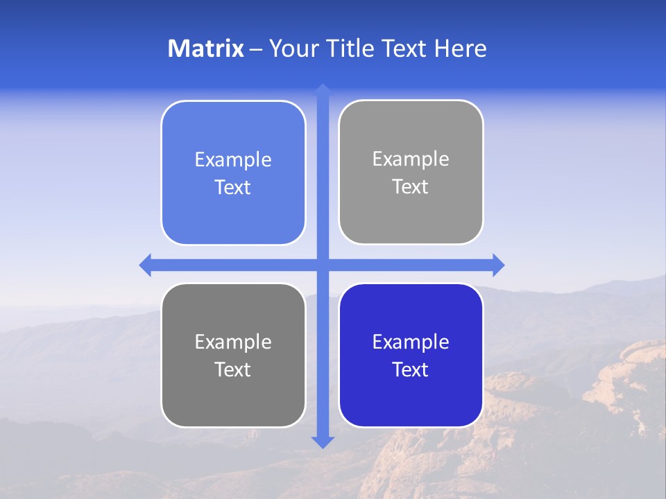 On The Summit Of Peak PowerPoint Template