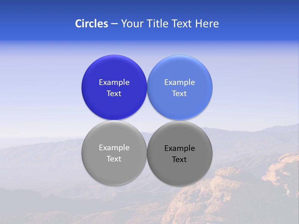 On The Summit Of Peak PowerPoint Template
