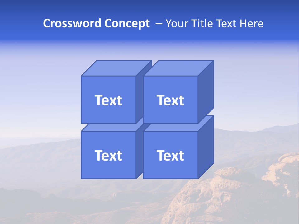 On The Summit Of Peak PowerPoint Template
