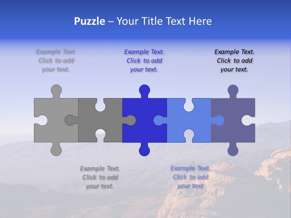 On The Summit Of Peak PowerPoint Template