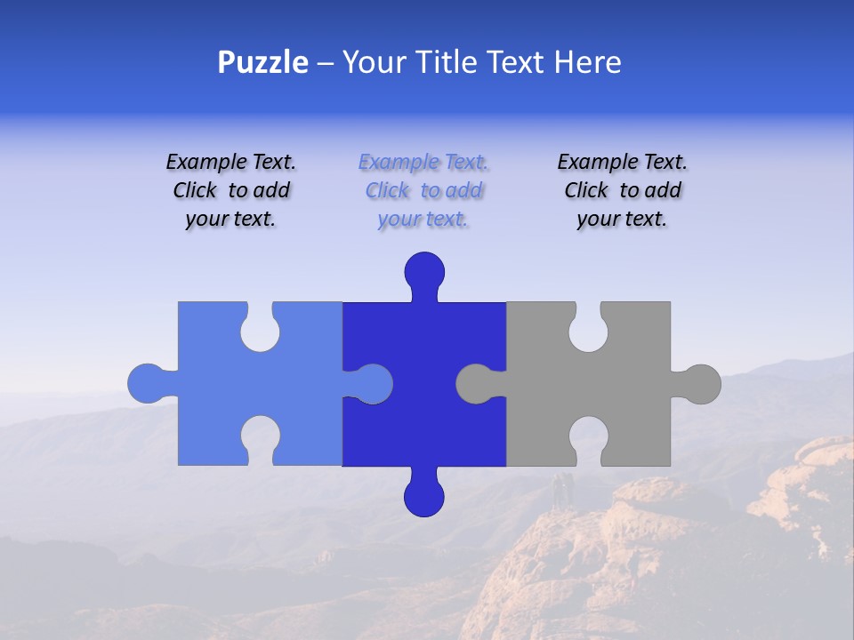 On The Summit Of Peak PowerPoint Template