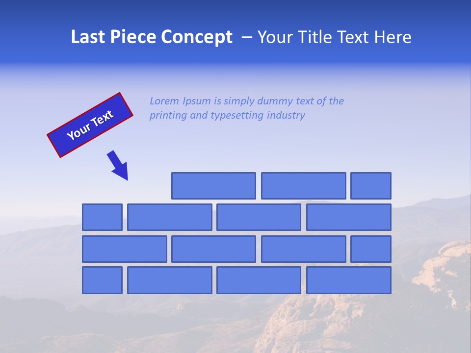 On The Summit Of Peak PowerPoint Template