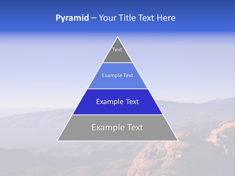 On The Summit Of Peak PowerPoint Template