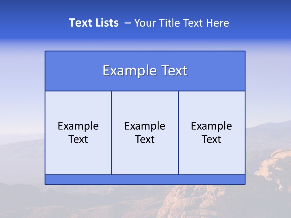 On The Summit Of Peak PowerPoint Template