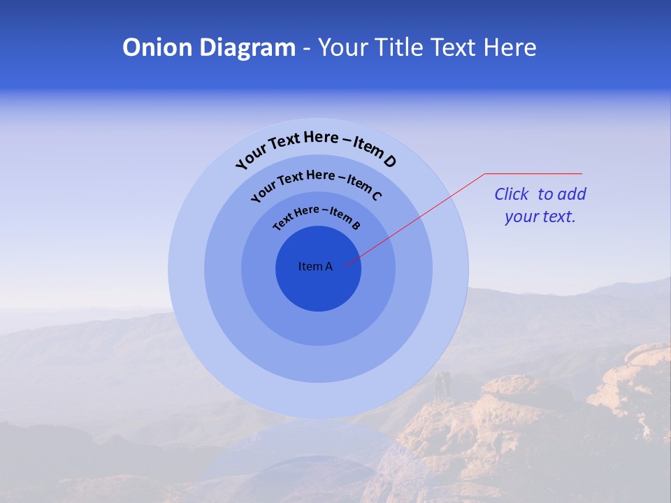 On The Summit Of Peak PowerPoint Template