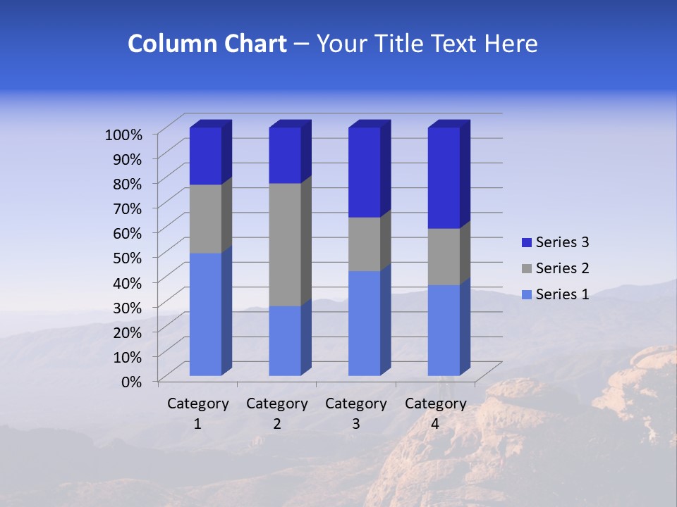 On The Summit Of Peak PowerPoint Template