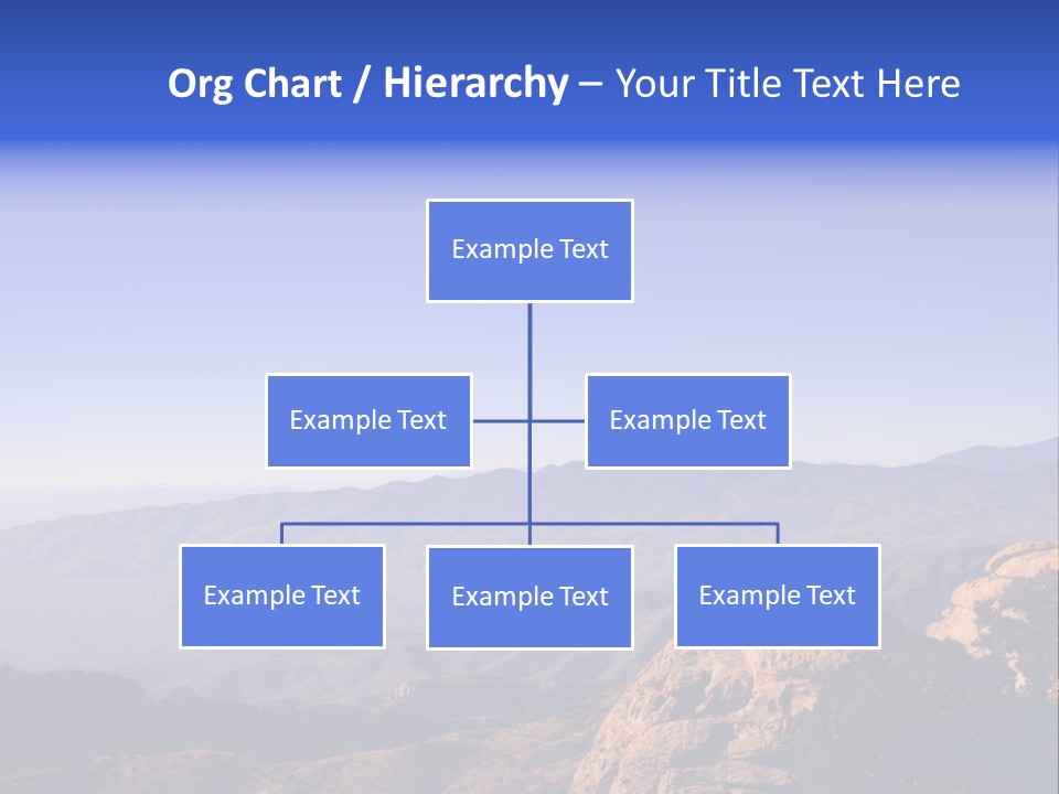 On The Summit Of Peak PowerPoint Template