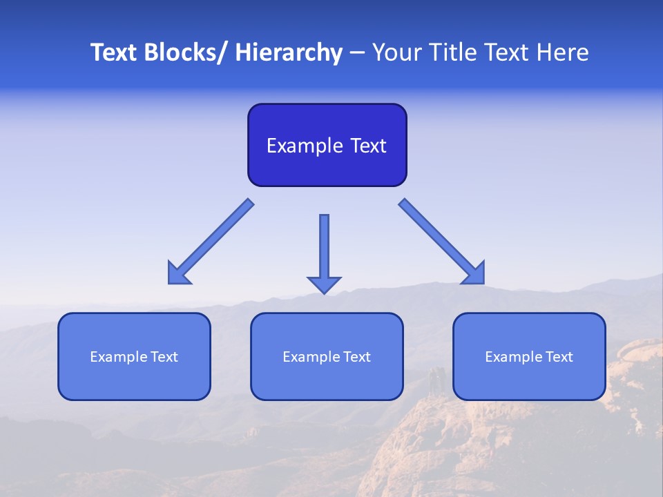 On The Summit Of Peak PowerPoint Template