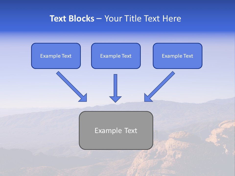 On The Summit Of Peak PowerPoint Template