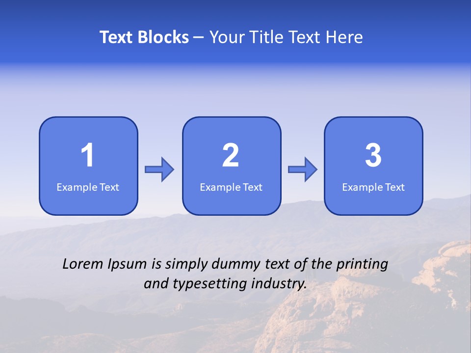 On The Summit Of Peak PowerPoint Template