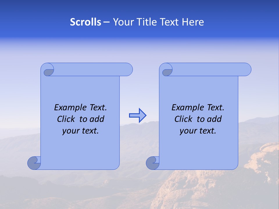 On The Summit Of Peak PowerPoint Template