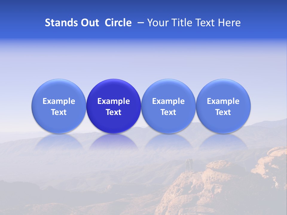 On The Summit Of Peak PowerPoint Template