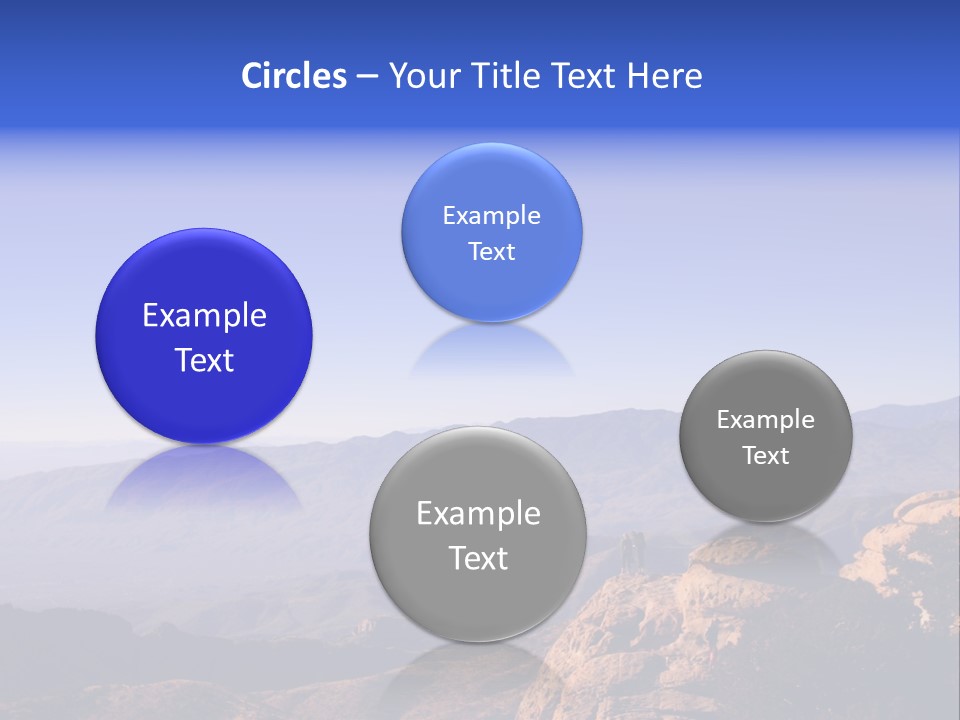 On The Summit Of Peak PowerPoint Template