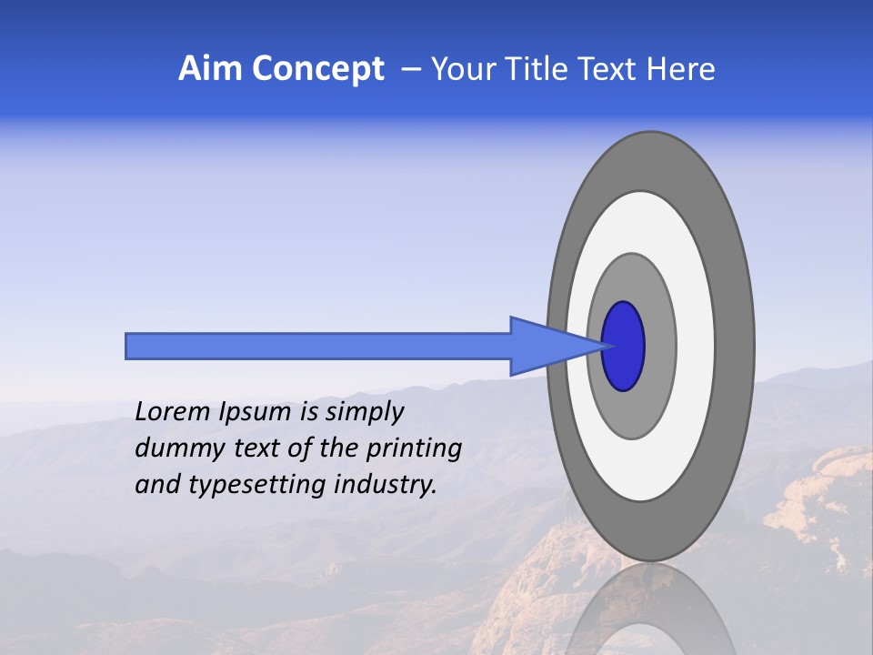 On The Summit Of Peak PowerPoint Template