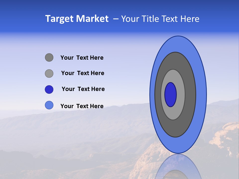 On The Summit Of Peak PowerPoint Template