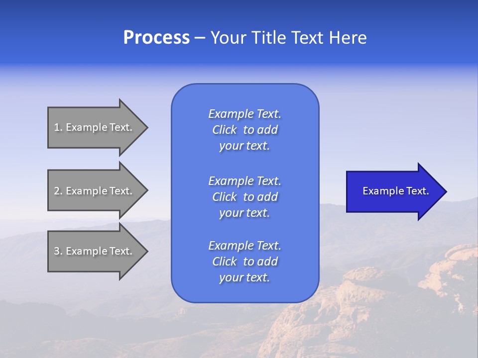 On The Summit Of Peak PowerPoint Template