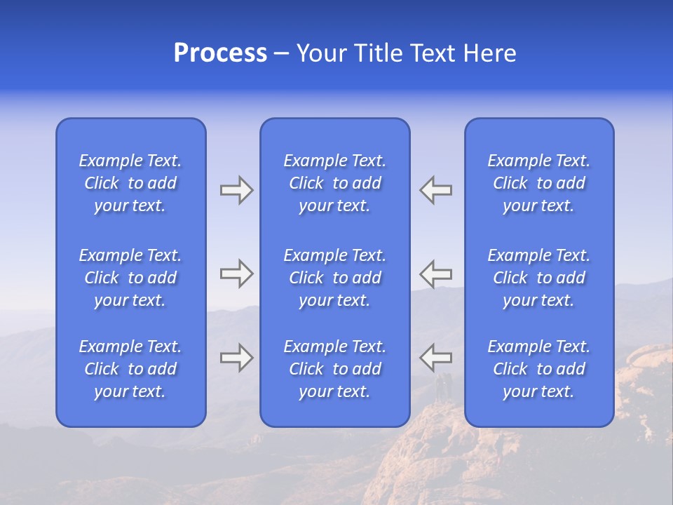 On The Summit Of Peak PowerPoint Template