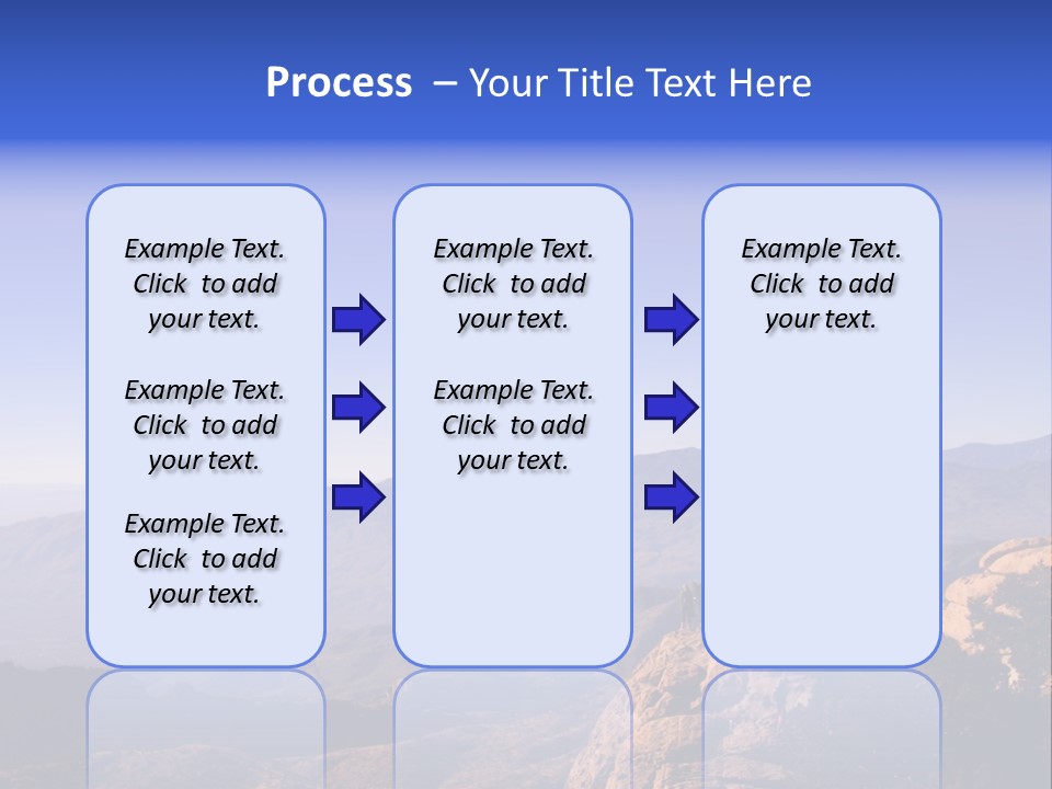On The Summit Of Peak PowerPoint Template