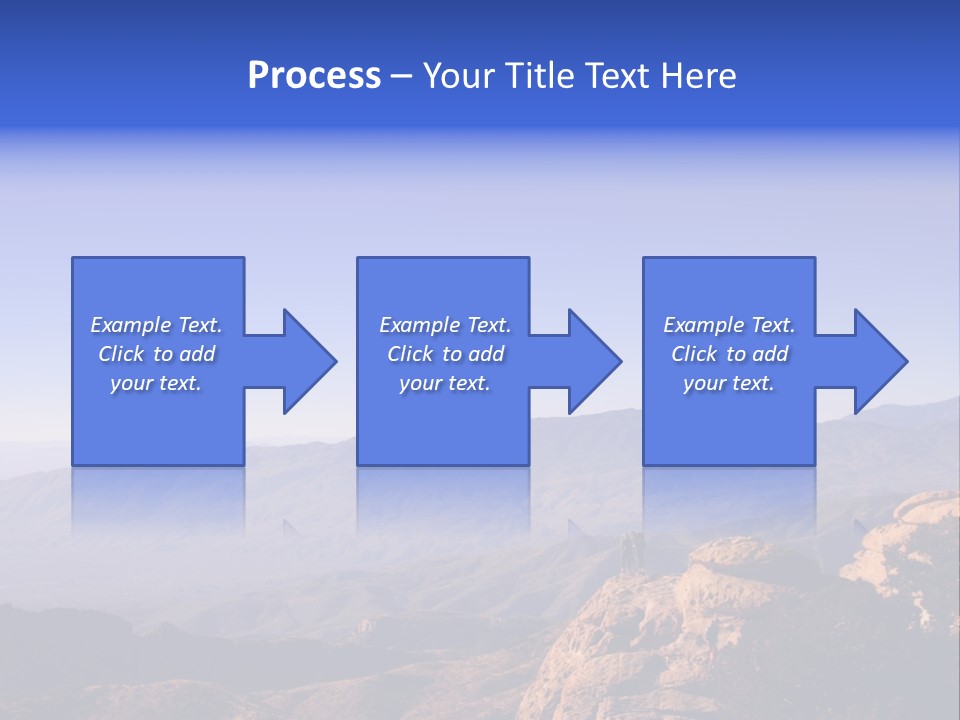 On The Summit Of Peak PowerPoint Template