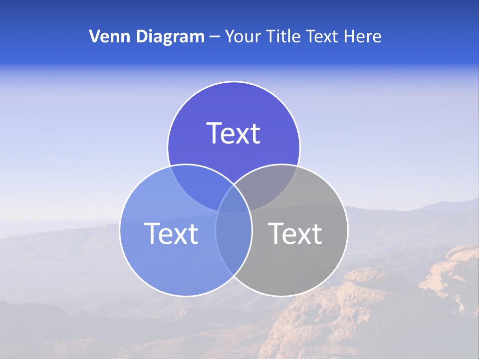 On The Summit Of Peak PowerPoint Template