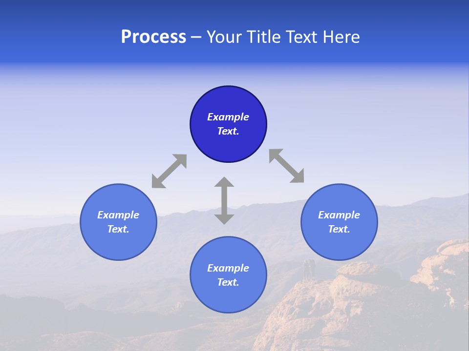 On The Summit Of Peak PowerPoint Template