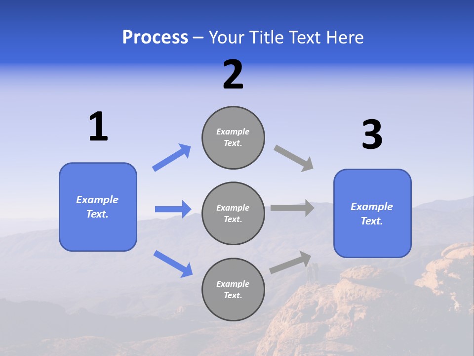 On The Summit Of Peak PowerPoint Template
