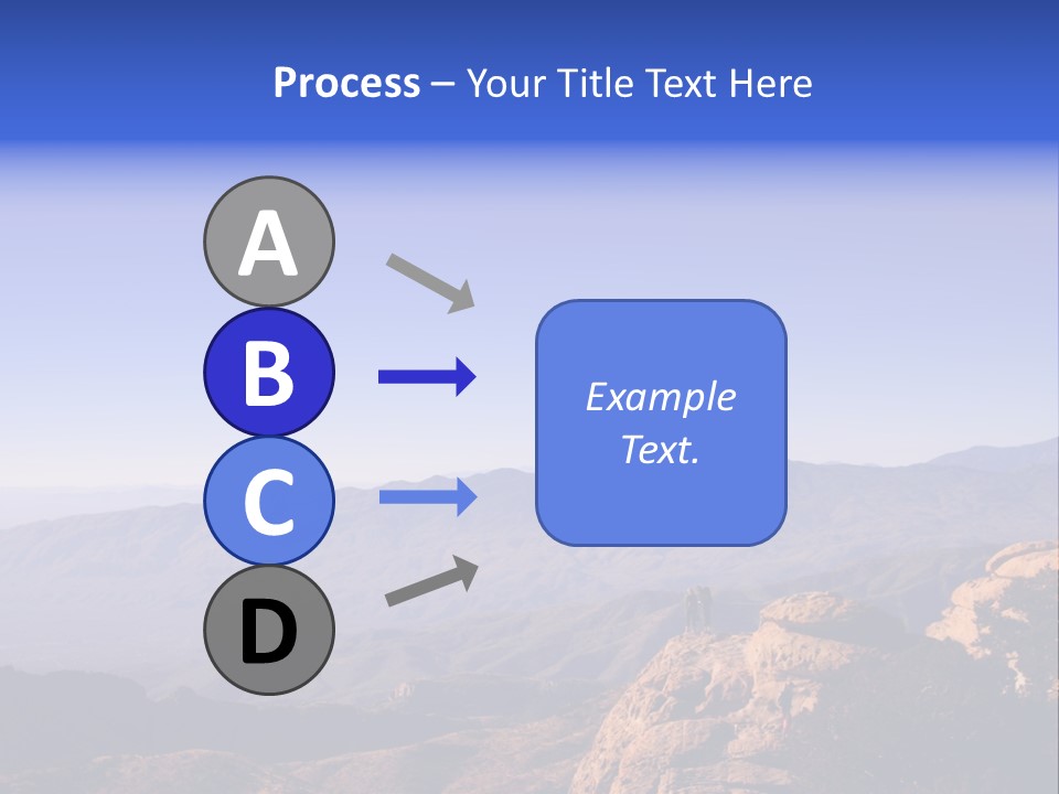 On The Summit Of Peak PowerPoint Template