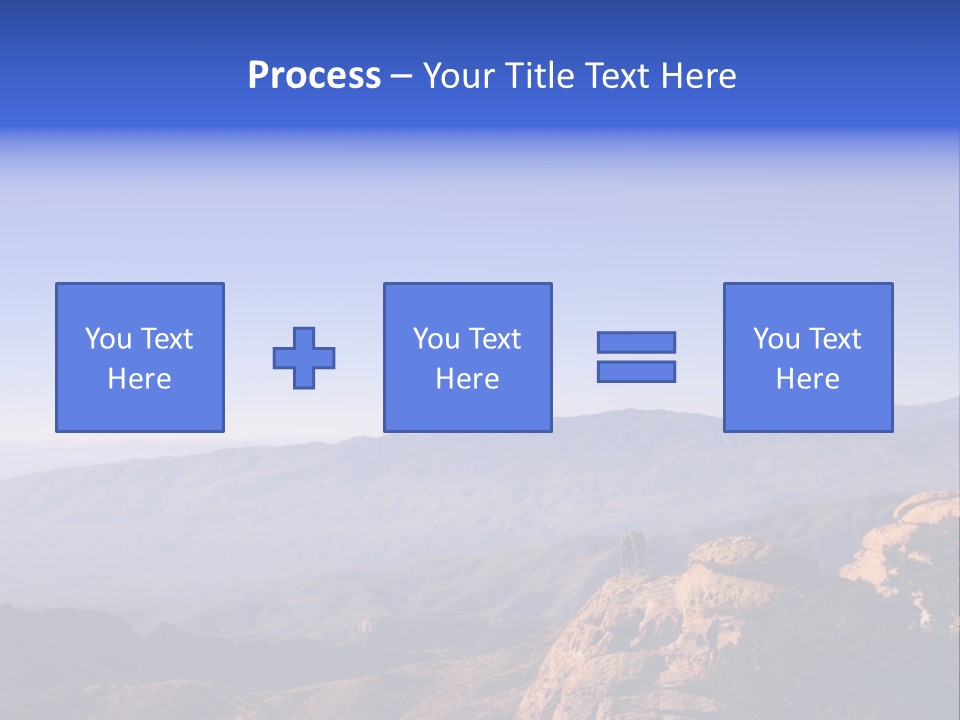 On The Summit Of Peak PowerPoint Template