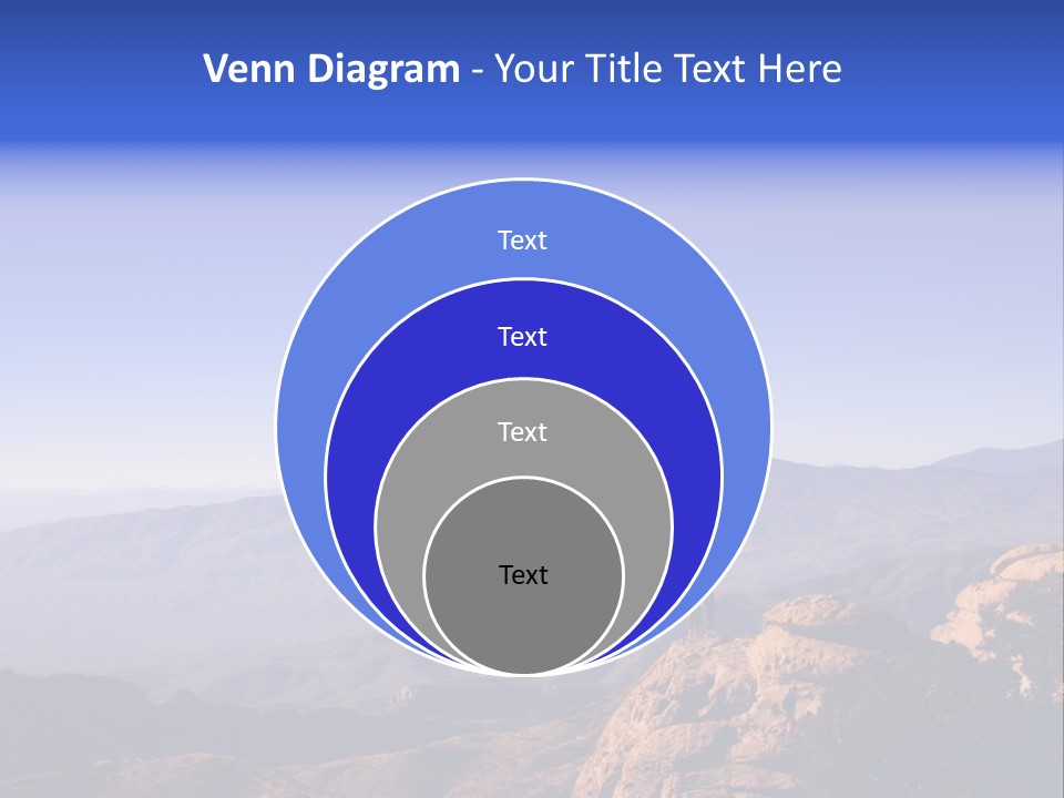 On The Summit Of Peak PowerPoint Template