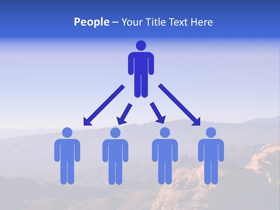 On The Summit Of Peak PowerPoint Template